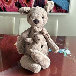 Adorable Kangaroo + Baby Kangaroo Plush Toy